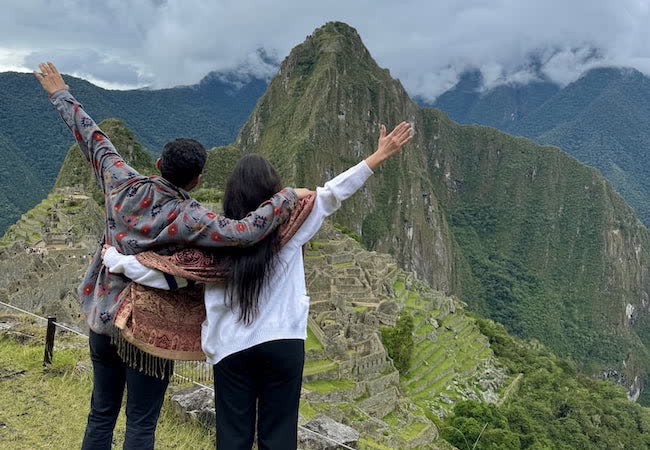 Couple at Machu Picchu